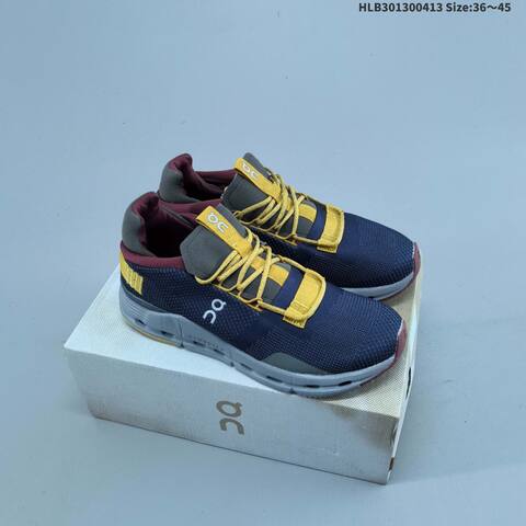 On Running Cloudnova Form 2 TT Black Navy White Brown Black EU 36-45 Running Shoe Running Sneakers - Unisex (BS-69611)
