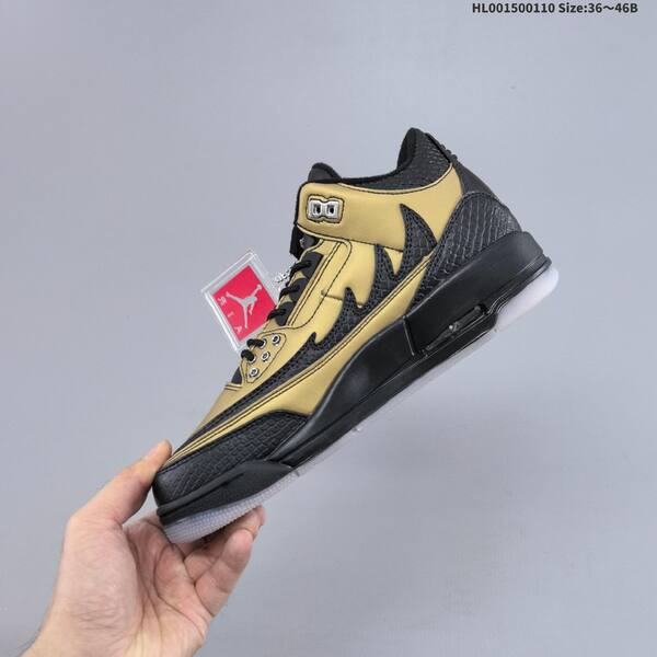Jordan Air Jordan 3 Black/Gold EU 36-46 basketball