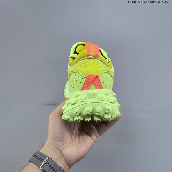 Nike Air Jordan 1 Element Gore-Tex Low neon yellow / lime green with white and orange accents EU 40-45 trail