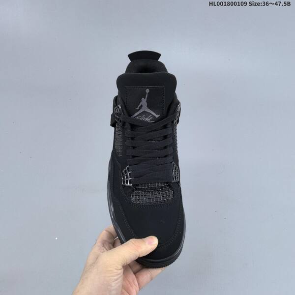 Jordan Air Jordan 4 Retro Black Cat / black 36~47.5 basketball