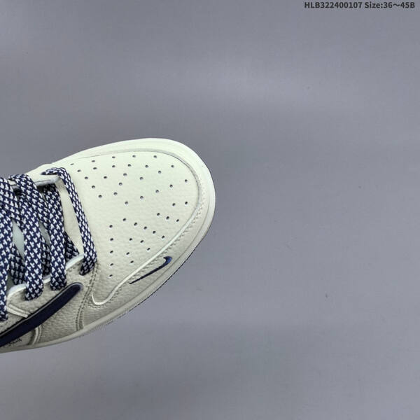 Nike Air Jordan 1 x Travis Scott cream/navy with Stussy script and blue laces 36~45B lifestyle
