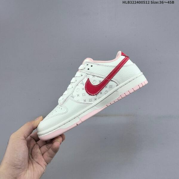 Nike SB Dunk Low white red pink cream EU 36-45 skate shoe