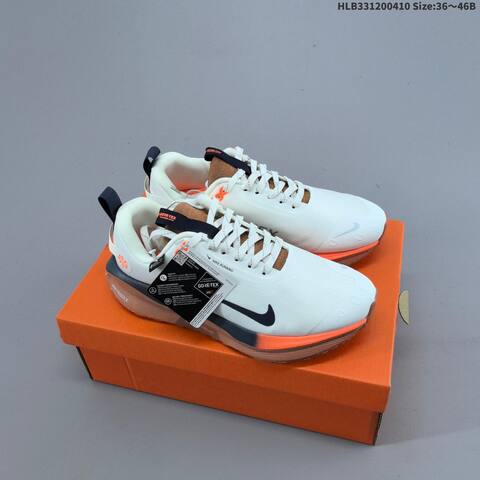 Nike ReactX Infinity Run 4 GTX Black White Grey Neon Orange EU 36-46 Running Shoe - Unisex (BS-60827)