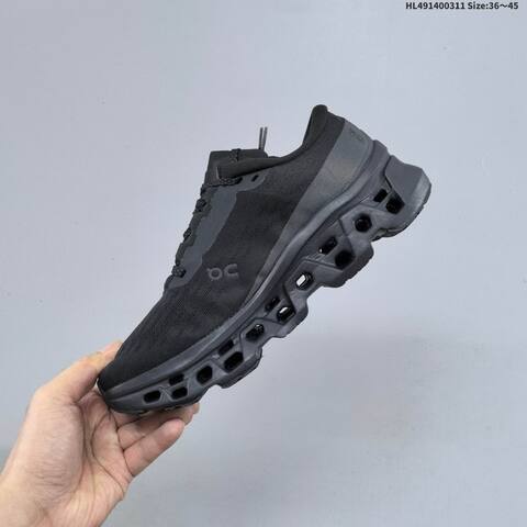 On Cloudmonster Void White Black Or Triple Black EU 36-45 Running Shoe Running Sneakers - Unisex (BS-69683)