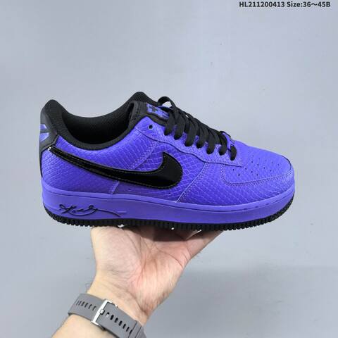 Nike Air Force 1 07 Black Silver White Multicolor EU 36-45 Sneaker - Unisex (BS-60784)