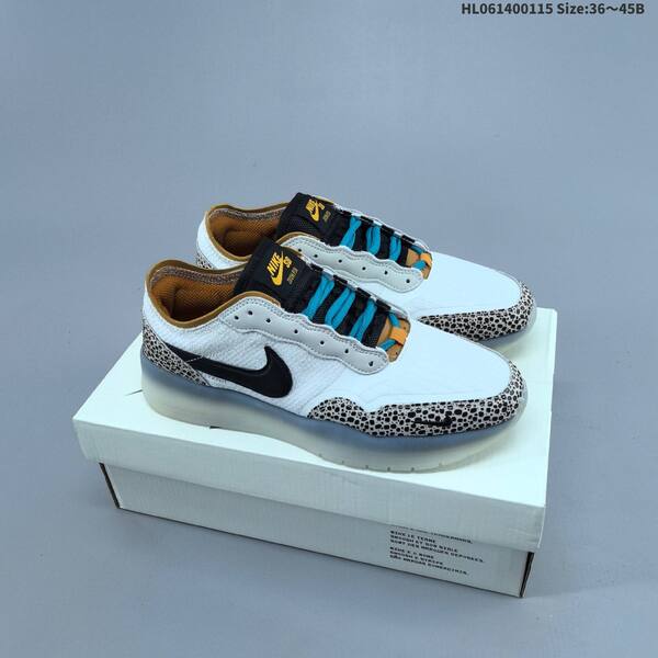 Nike SB PS8 Black White Blue Orange EU 36-45 skate shoe