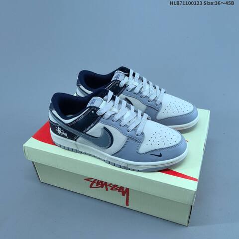 Nike Dunk SB Low Stussy Off White Grey Navy EU 36-45 Skate Shoe - Unisex BS-61817