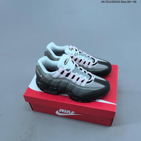 Nike Air Max 95 White Grey Black Orange EU 39-46 Running Shoe - Unisex (BS-60276)