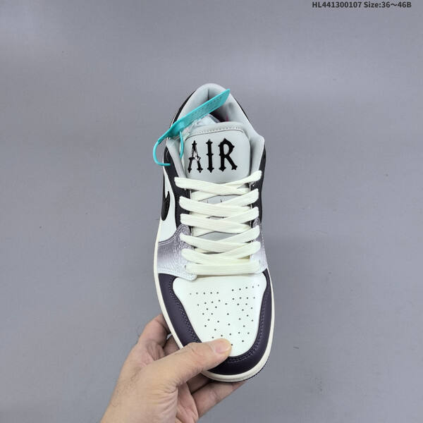 Jordan Air Jordan 1 Low White/Black/Purple EU 36-46 casual