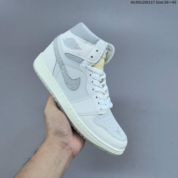 Jordan Air Jordan 1 High OG Sail / University Red / Light Grey 36~45 casual