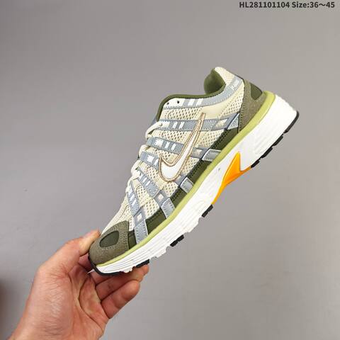 Nike P-6000 Beige Olive Green Grey White EU 36-45 Running Shoe - Unisex (BS-63886)