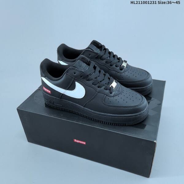 Nike Air Force 1 07 Supreme white black red EU 36-45 sneaker