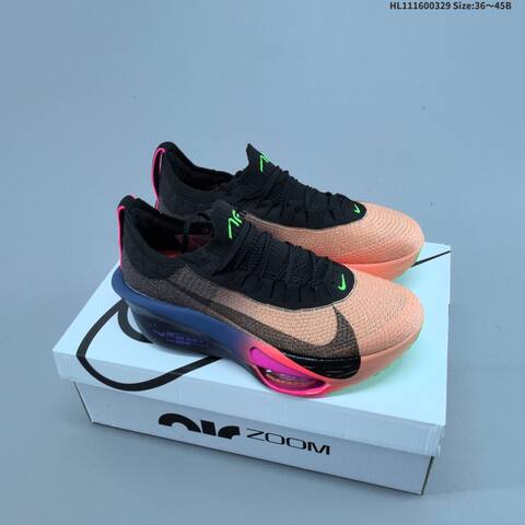Nike Air Zoom Alphafly Next 3 Black Orange Pink Purple Green EU 36-45 Running Shoe - Unisex (BS-61041)