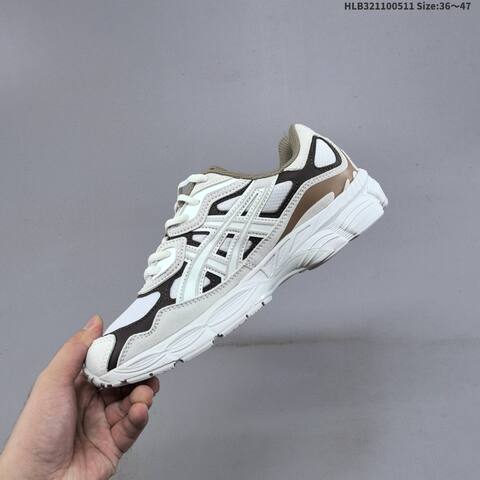 ASICS GEL NYC White Brown Khaki Orange EU 36 47 Running Shoe EU 36-47 Running Sneakers - Unisex (BS-68845)