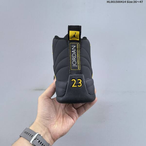 Jordan Air Jordan 12 Retro black and gold 36~47 basketball