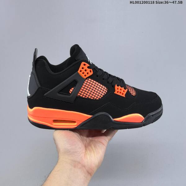 Jordan Air Jordan 4 Retro black/orange 36-47.5 basketball
