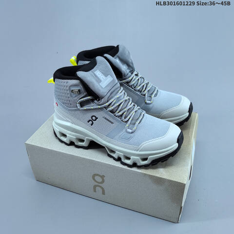 On Running Cloudrock Mid WP Olive Black EU 36-45 Trail Shoe Trail Running Sneakers - Unisex (BS-69726)