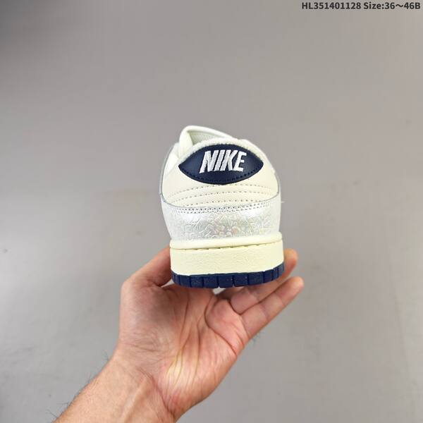Nike SB Dunk Low Pro Cream Iridescent Navy White EU 36-46 skate shoe