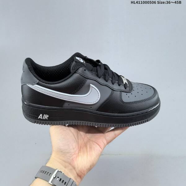 Nike Air Force 1 07 white black light grey EU 36 45 sneaker EU 36-45