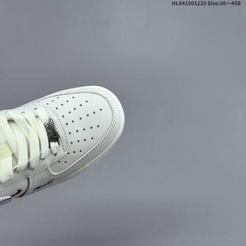 Nike Air Force 1 07 LV8 IQ1119 011 Off White White Dark Red EU 36 45 Sneaker EU 36-45 - Unisex (BS-62464)