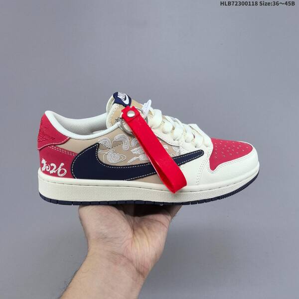 Jordan Air Jordan 1 Low x Travis Scott Sail/Beige/Red/Navy EU 36-45 casual