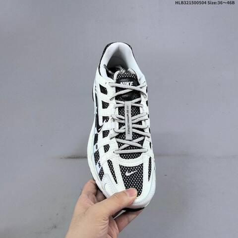 Nike P-6000 White Black Light Grey EU 36-46 Running Shoe - Unisex (BS-60525)