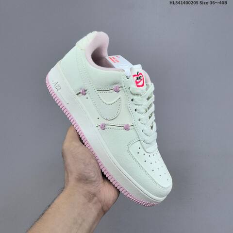 Nike Air Force 1 07 Low Off White Light Pink Red EU 36-40 Sneaker - Unisex (BS-61525)