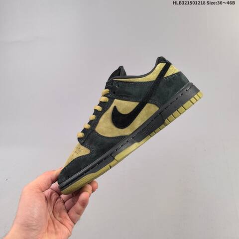 Nike SB Dunk Low Pro Supreme 94 Black Olive Green EU 36-46 Skate Shoe - Unisex (BS-62591)