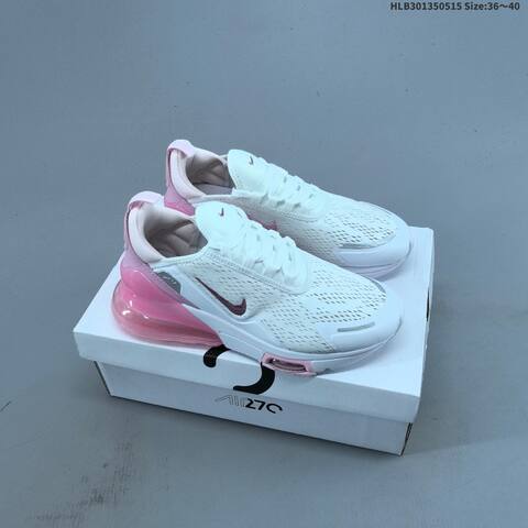 Nike Air Max 270 Premium White Blue Pink EU 36 45 Running Shoe EU 36-45 - Unisex (BS-60314)