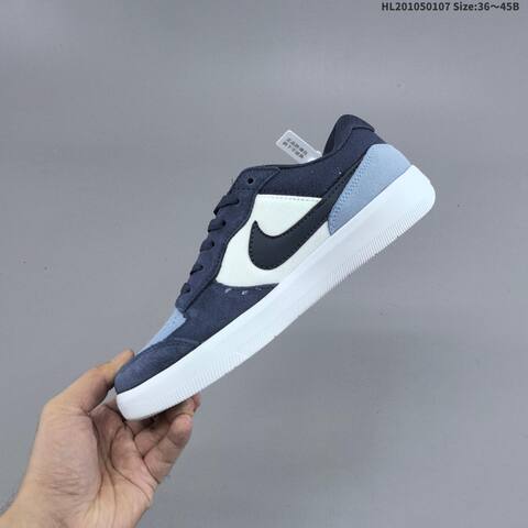 Nike SB Force 58 Navy Blue Light Blue White EU 36-45 Skate Shoe - Unisex (BS-62162)
