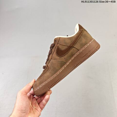 Nike Air Force 1 Low Brown Cream Beige EU 36-45 Sneaker - Unisex (BS-63033)