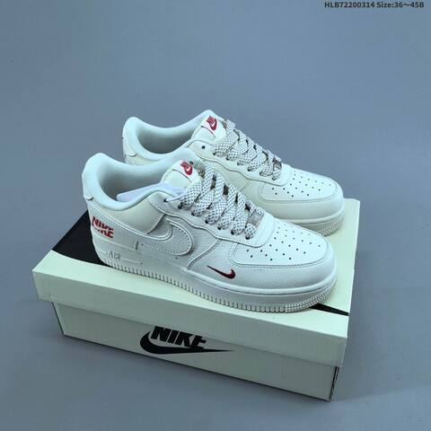 Nike Air Force 1 Low Off White Red Black EU 36-45 Sneaker - Unisex (BS-61324)