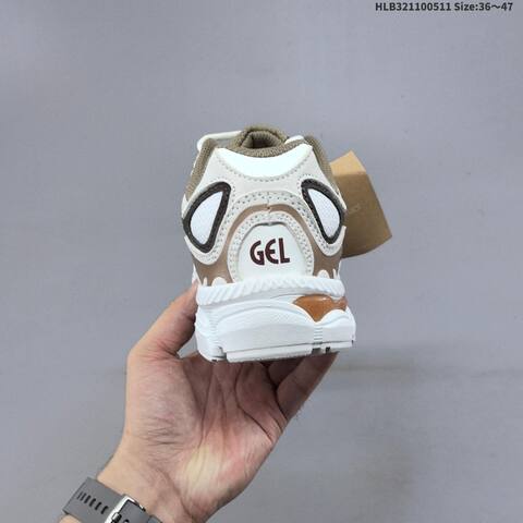 ASICS GEL NYC White Brown Khaki Orange EU 36 47 Running Shoe EU 36-47 Running Sneakers - Unisex (BS-68845)