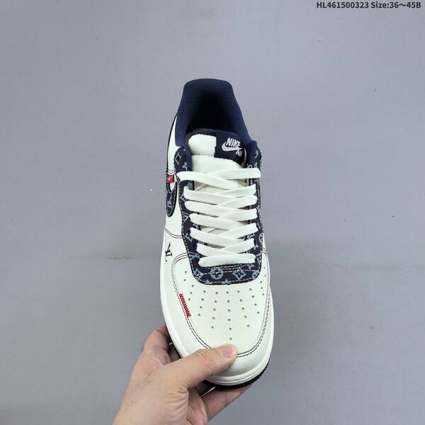 Nike Air Force 1 07 LV8 off white navy blue red EU 36-45 sneaker