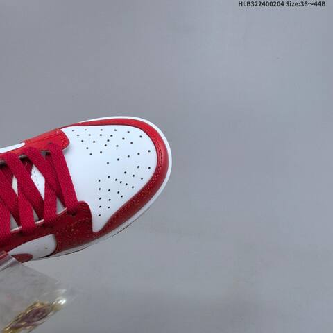 Nike Dunk Low White Red Gold EU 36-44 Skate Shoe - Unisex (BS-61542)