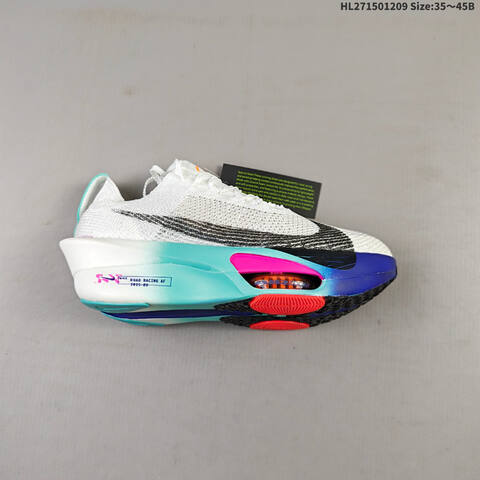 Nike Air Zoom Alphafly Next 3 White Teal Black Orange Pink EU 35-45 Running Shoe - Unisex (BS-62804)