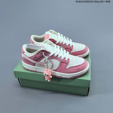 Nike Dunk SB Low Labubu Custom Off White Light Mint Green EU 36-45 Skate Shoe - Unisex (BS-61192)