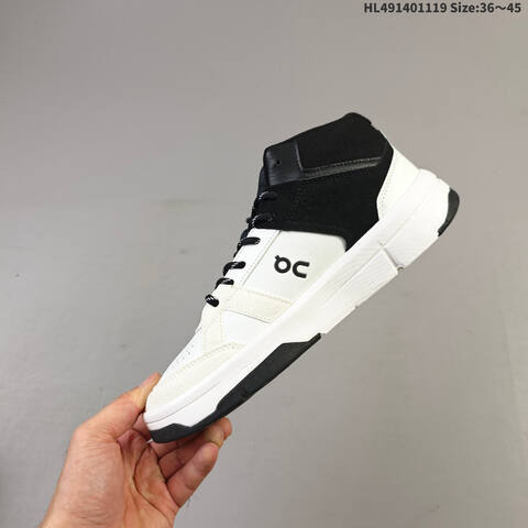 On Running THE ROGER Clubhouse Mid White Black EU 36-45 Sneaker Casual Sneakers - Unisex (BS-69804)