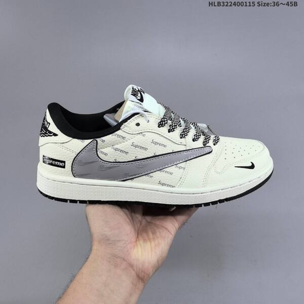 Nike Air Jordan 1 white / black / grey 36~45 lifestyle