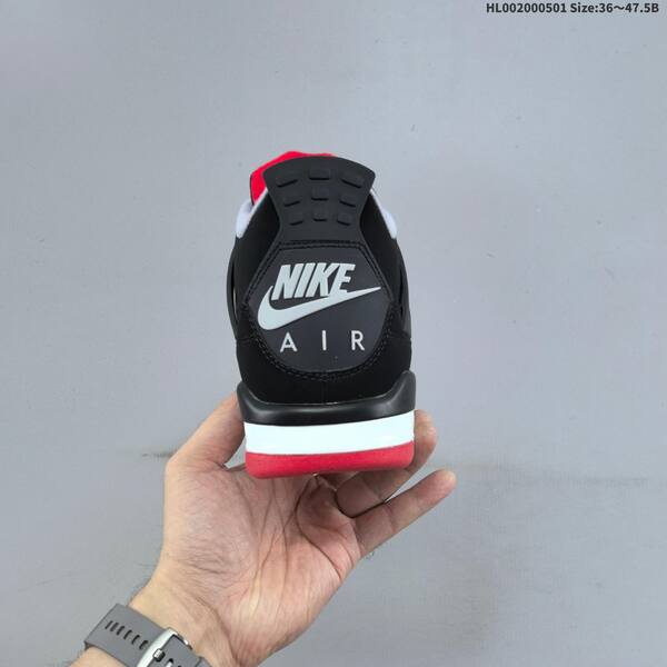 Jordan Air Jordan 4 Retro Bred Black/Fire Red/Cement Grey/White EU 36-47.5 basketball