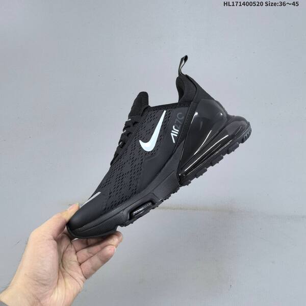 Nike Air Max 270 Flyknit black silver EU 36-45 running shoe