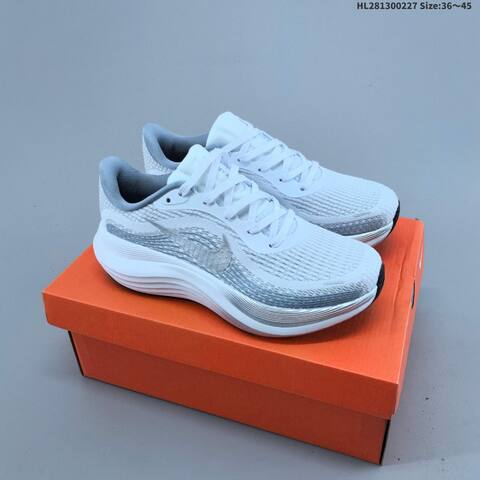 Nike Journey Run 2 ComfiRide White Black Red Silver EU 36-45 Running Shoe - Unisex (BS-61498)