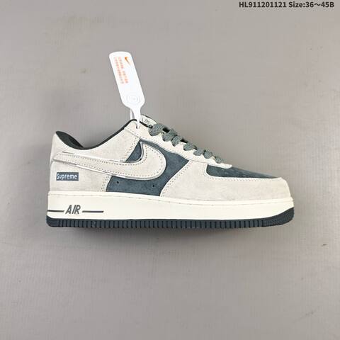 Nike Air Force 1 Low Light Grey Dark Grey Off White EU 36-45 Sneaker - Unisex (BS-63351)