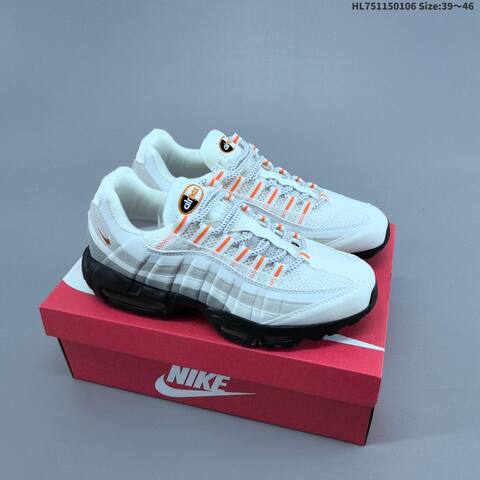 Nike Air Max 95 Dark Grey Black Orange Yellow EU 39-46 Running Shoe - Unisex (BS-62179)
