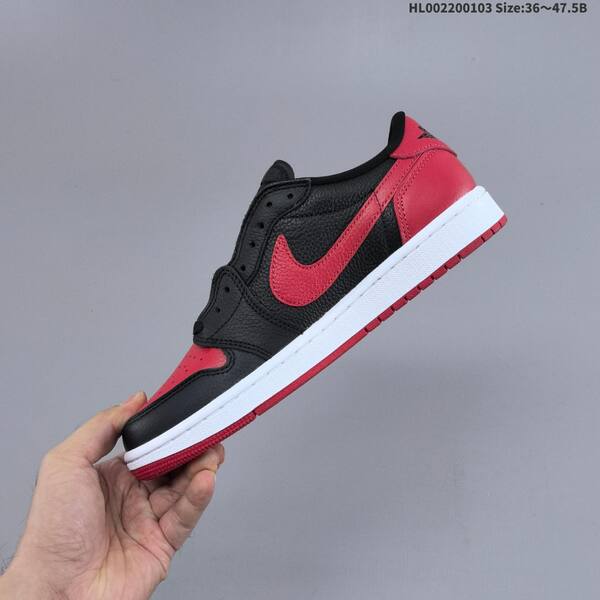 Nike Air Jordan 1 Low OG black/red/white 36~47.5 basketball