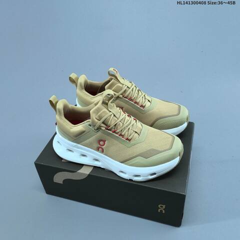 On Cloudnova X 25 Khaki White Red EU 36-45 Running Shoe Running Sneakers - Unisex (BS-69631)