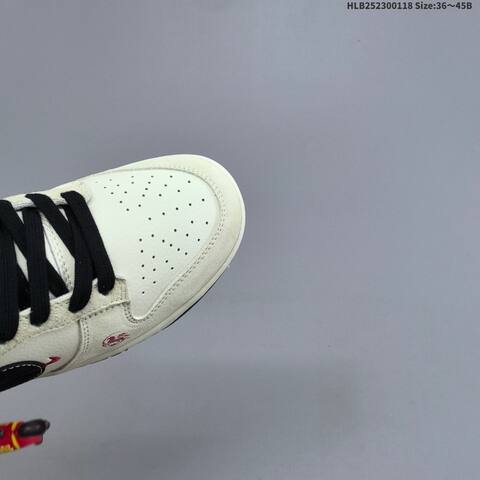 Nike Dunk Low Off White Black Red EU 36-45 Skate Shoe - Unisex (BS-61914)