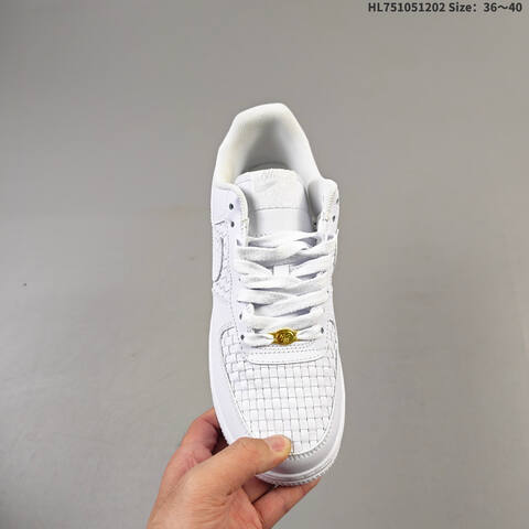 Nike Air Force 1 07 White Gold EU 36-40 Sneaker - Unisex (BS-62894)