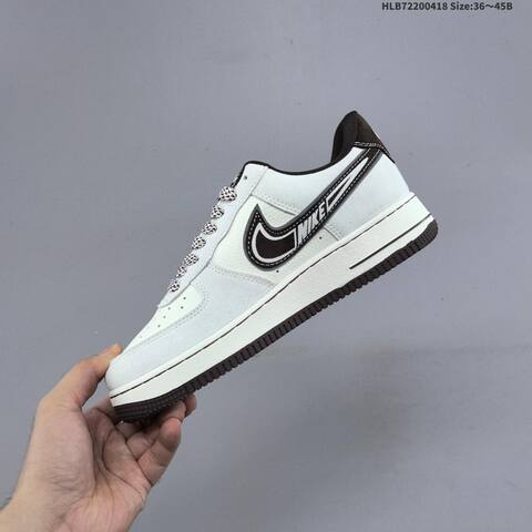 Nike Air Force 1 07 LV8 SS1979-023 Off White Dark Brown Burgundy EU 36-45 Sneaker - Unisex (BS-60661)