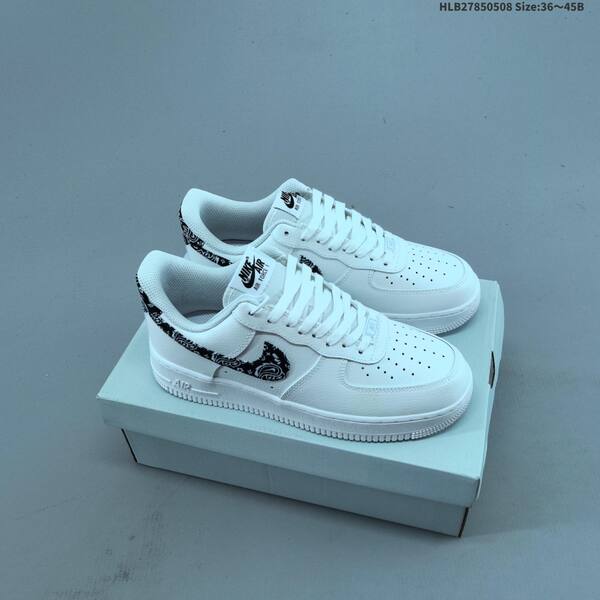 Nike Air Force 1 07 white black blue EU 36-45 sneaker